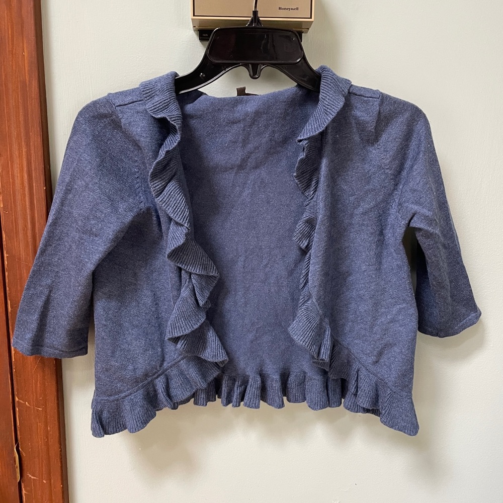 Women’s Linda Matthews Vintage Ruffled Midriff Shrug